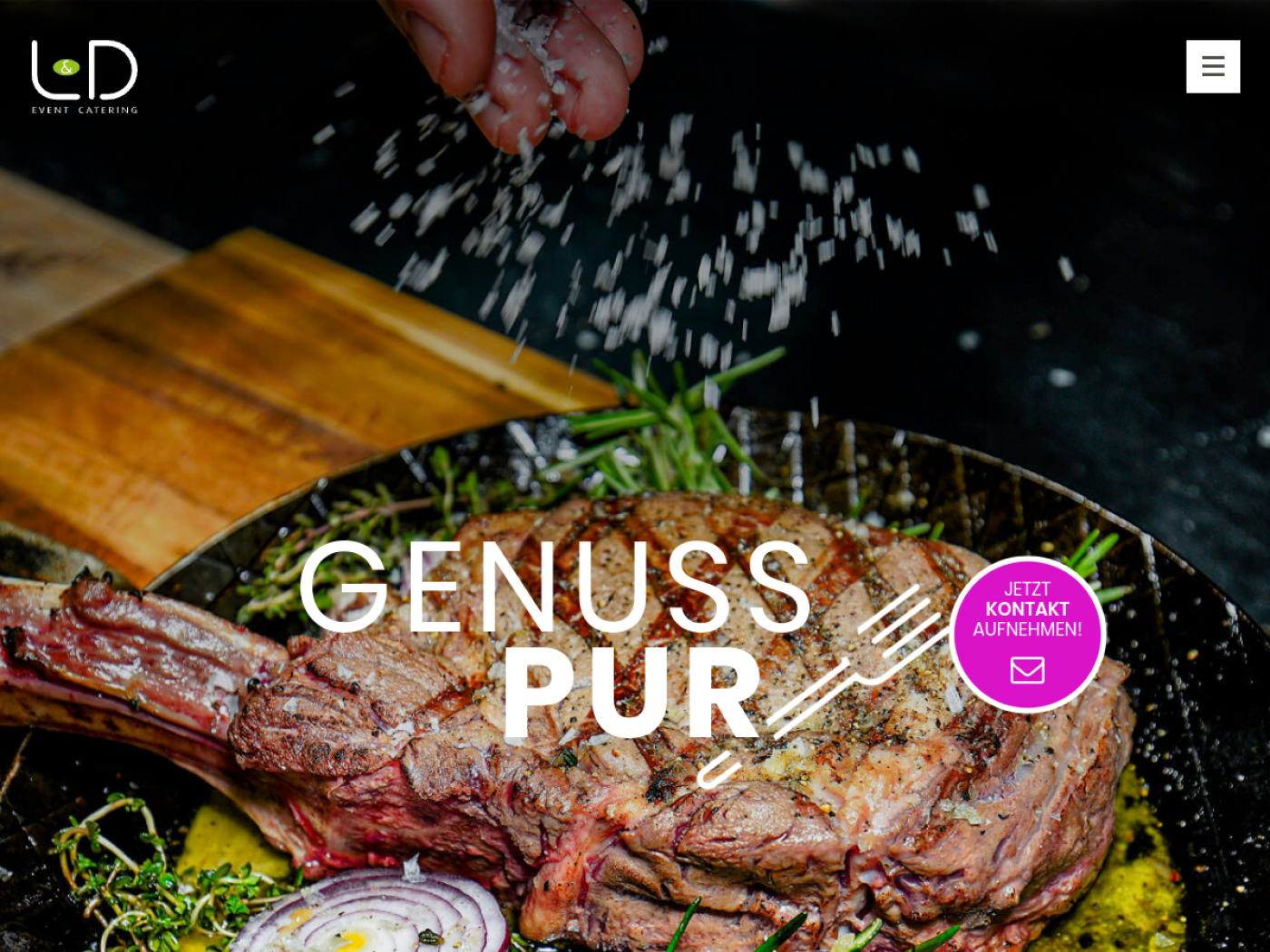 Website-Screenshot von Studio 478 - L&D Gastronomie
