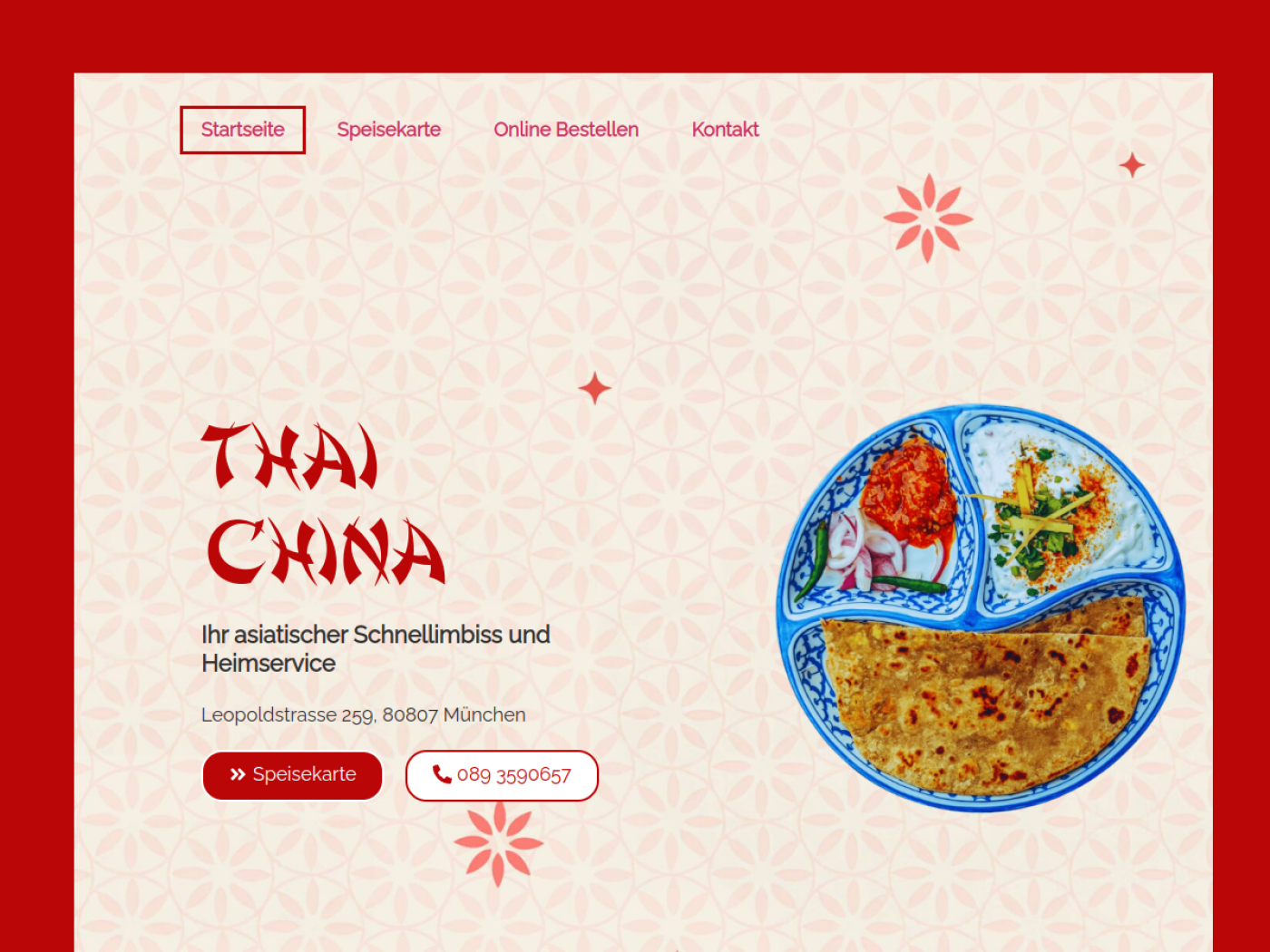 Website-Screenshot von Tai China Imbiss