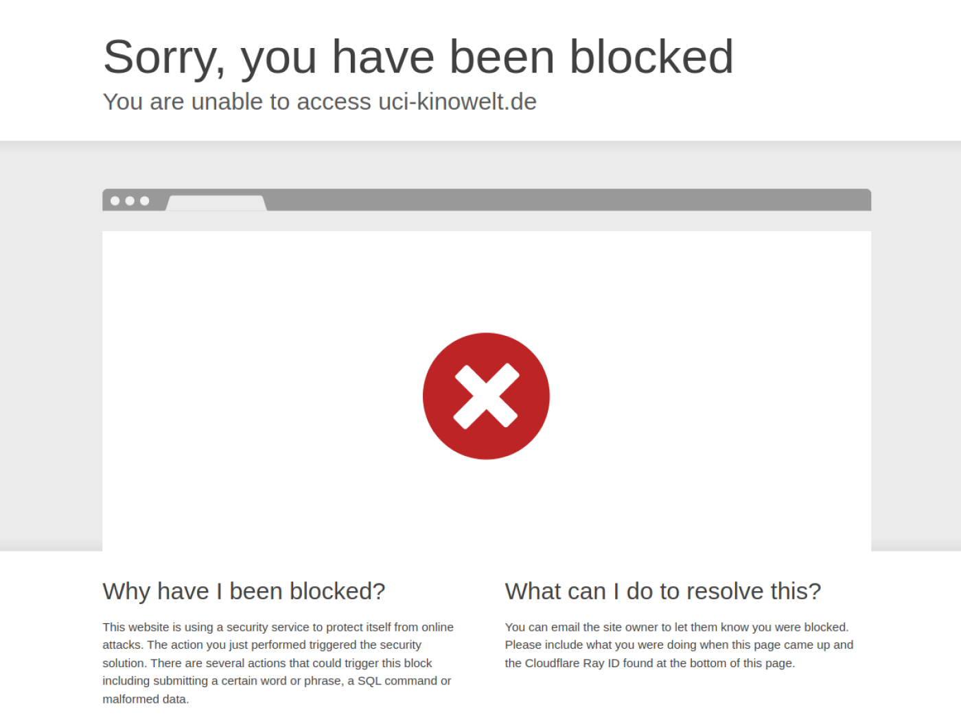 Website-Screenshot von UCI Kinowelt