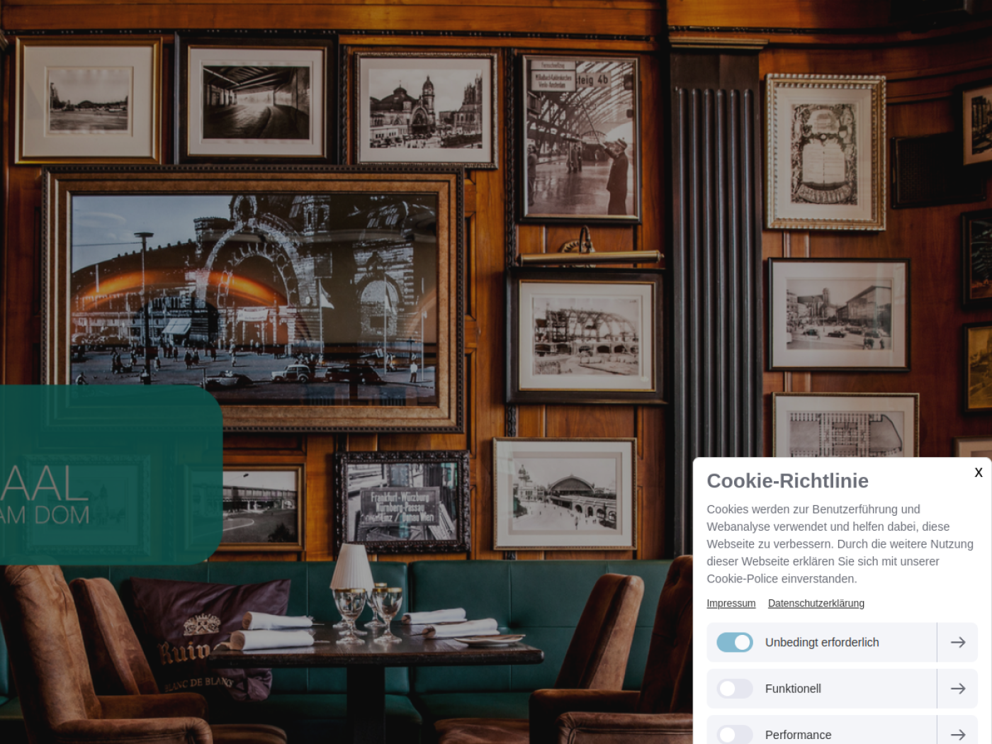 Website-Screenshot von Wartesaal am Dom