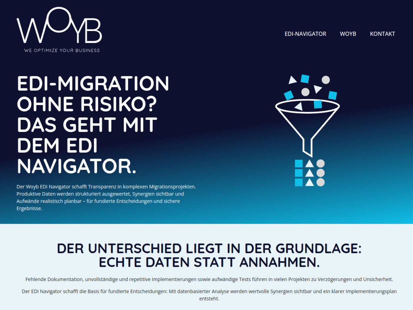 Website-Screenshot von woyb
