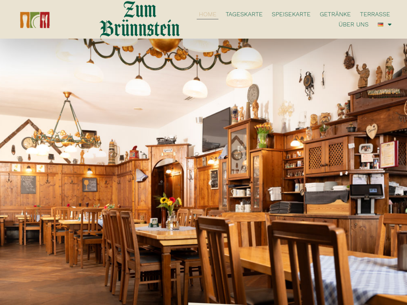 Website-Screenshot von Zum Brünnstein