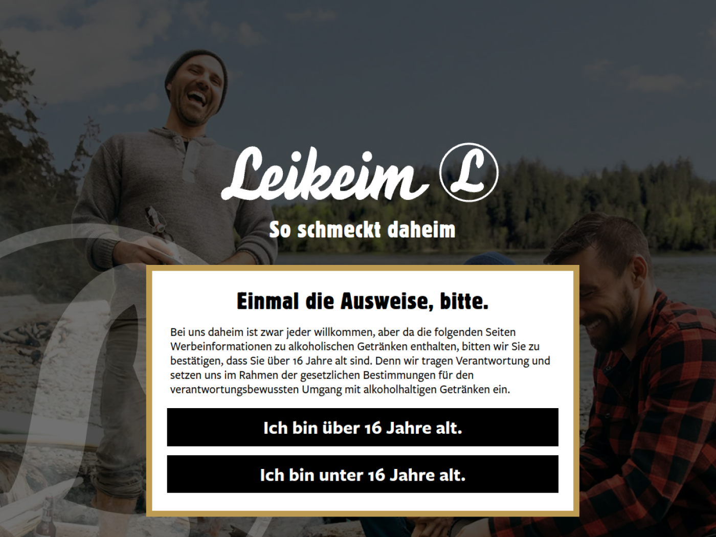 Website-Screenshot von Brauerei Leikeim