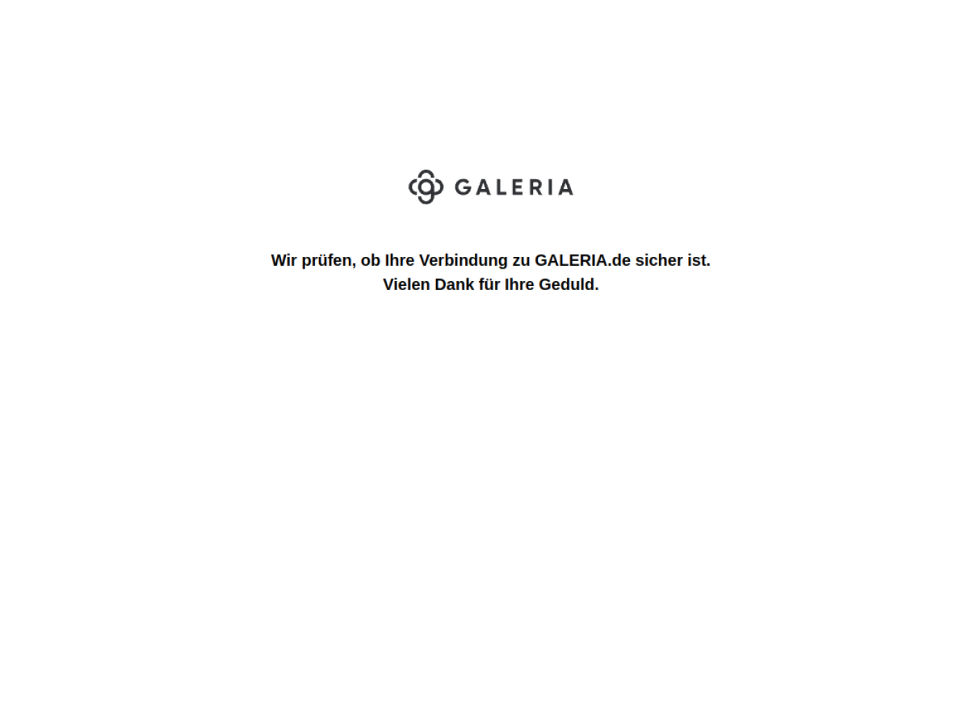 Website-Screenshot von Galeria Kaufhof