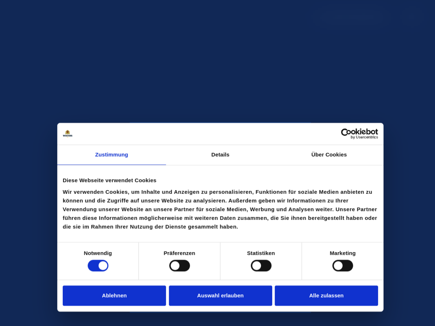 Website-Screenshot von Hofbrauhaus Wolters