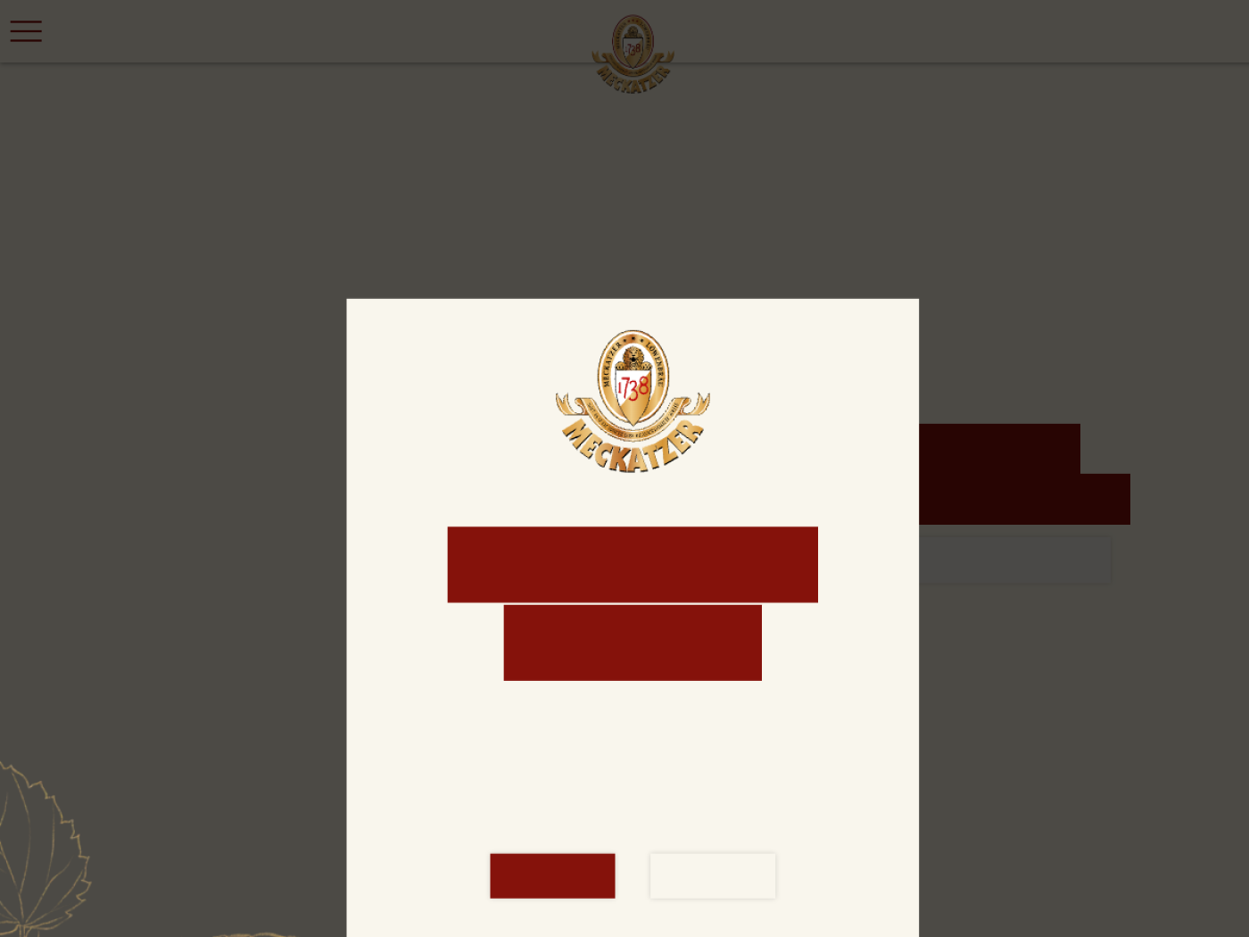 Website-Screenshot von Meckatzer Löwenbräu