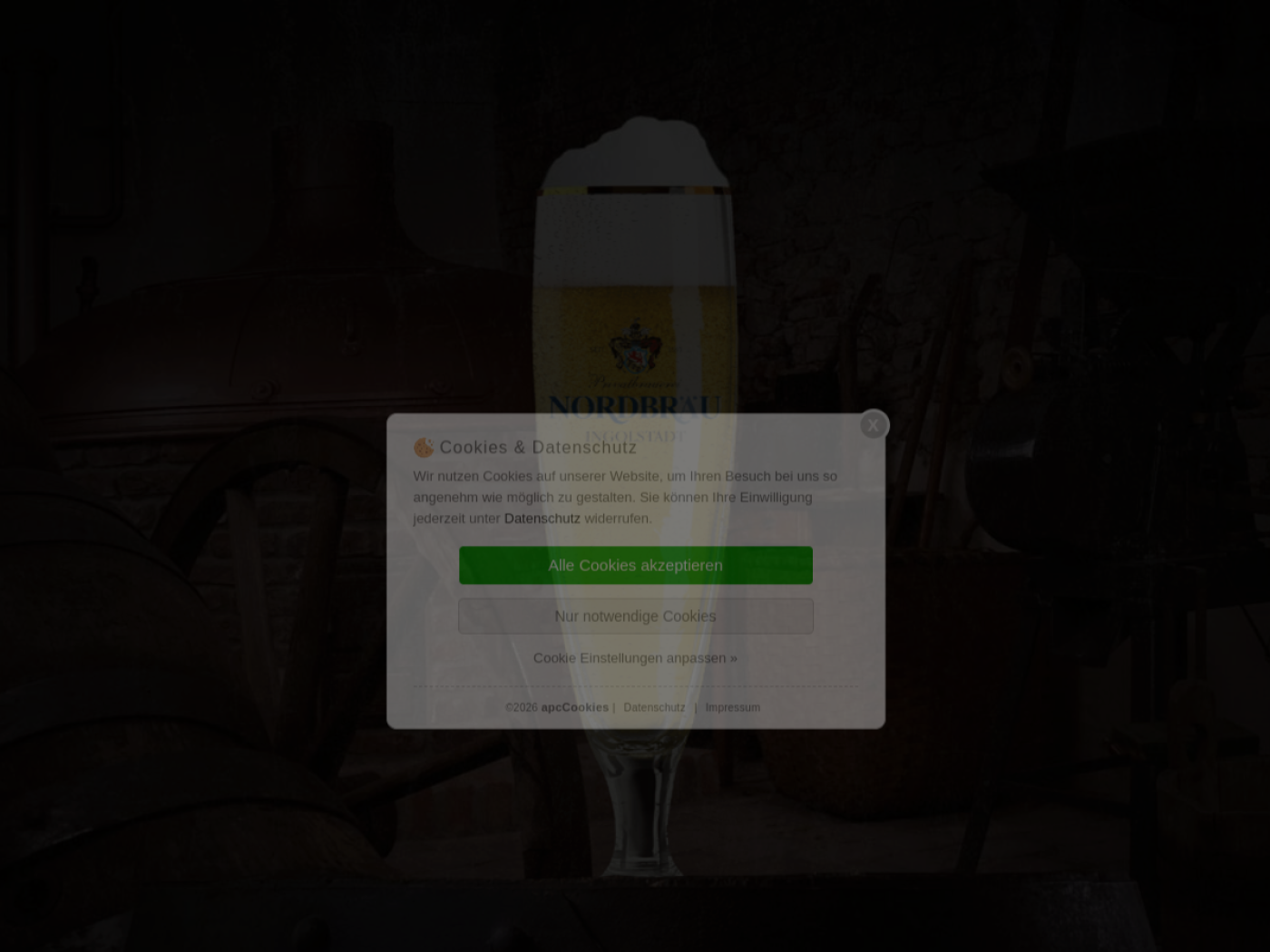 Website-Screenshot von Nordbräu