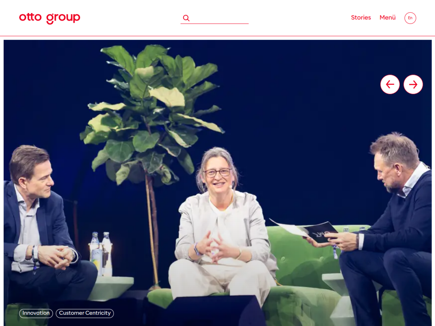 Website-Screenshot von Otto Group