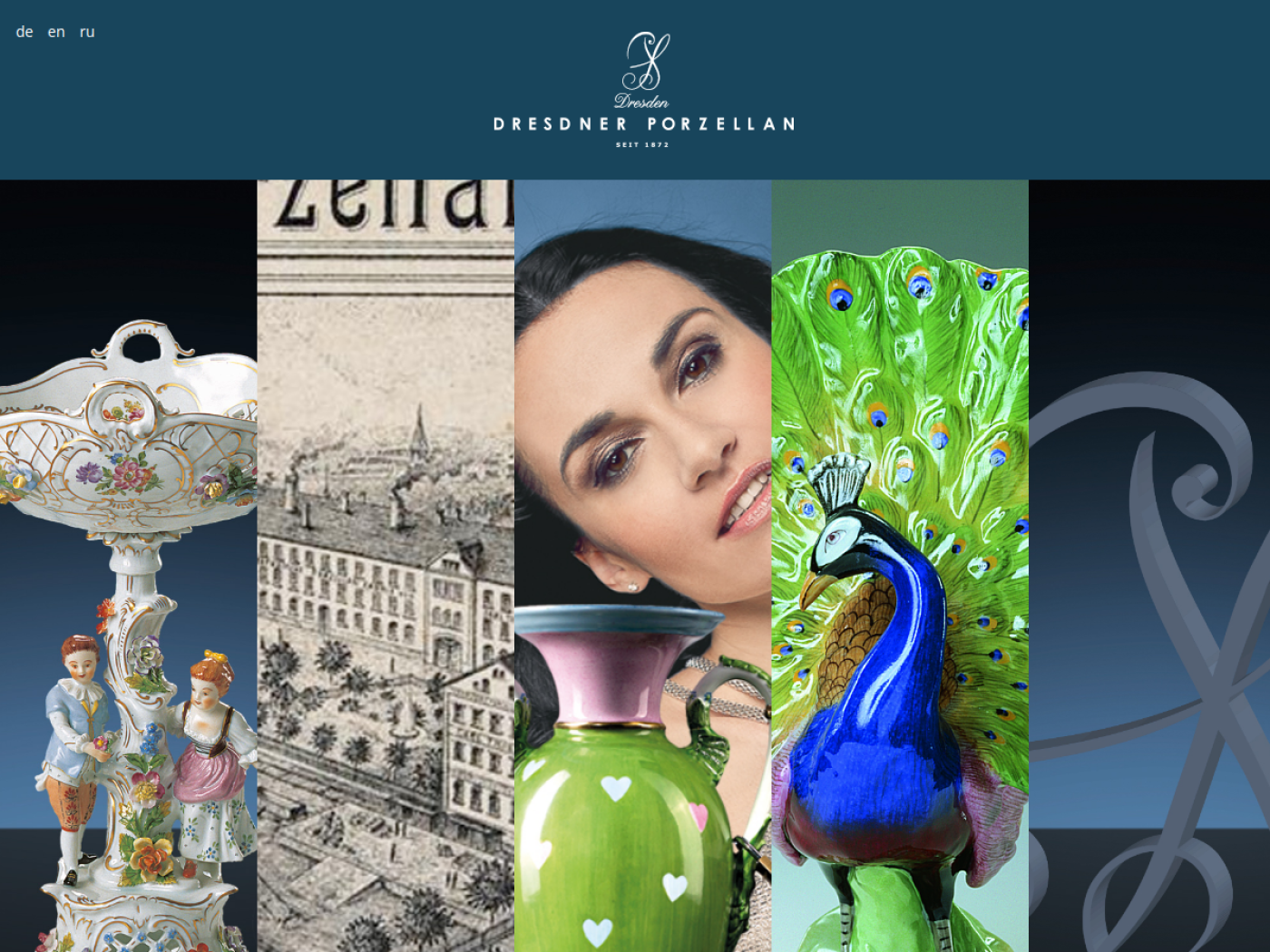 Website-Screenshot von Sächsische Porzellanmanufaktur Dresden GmbH