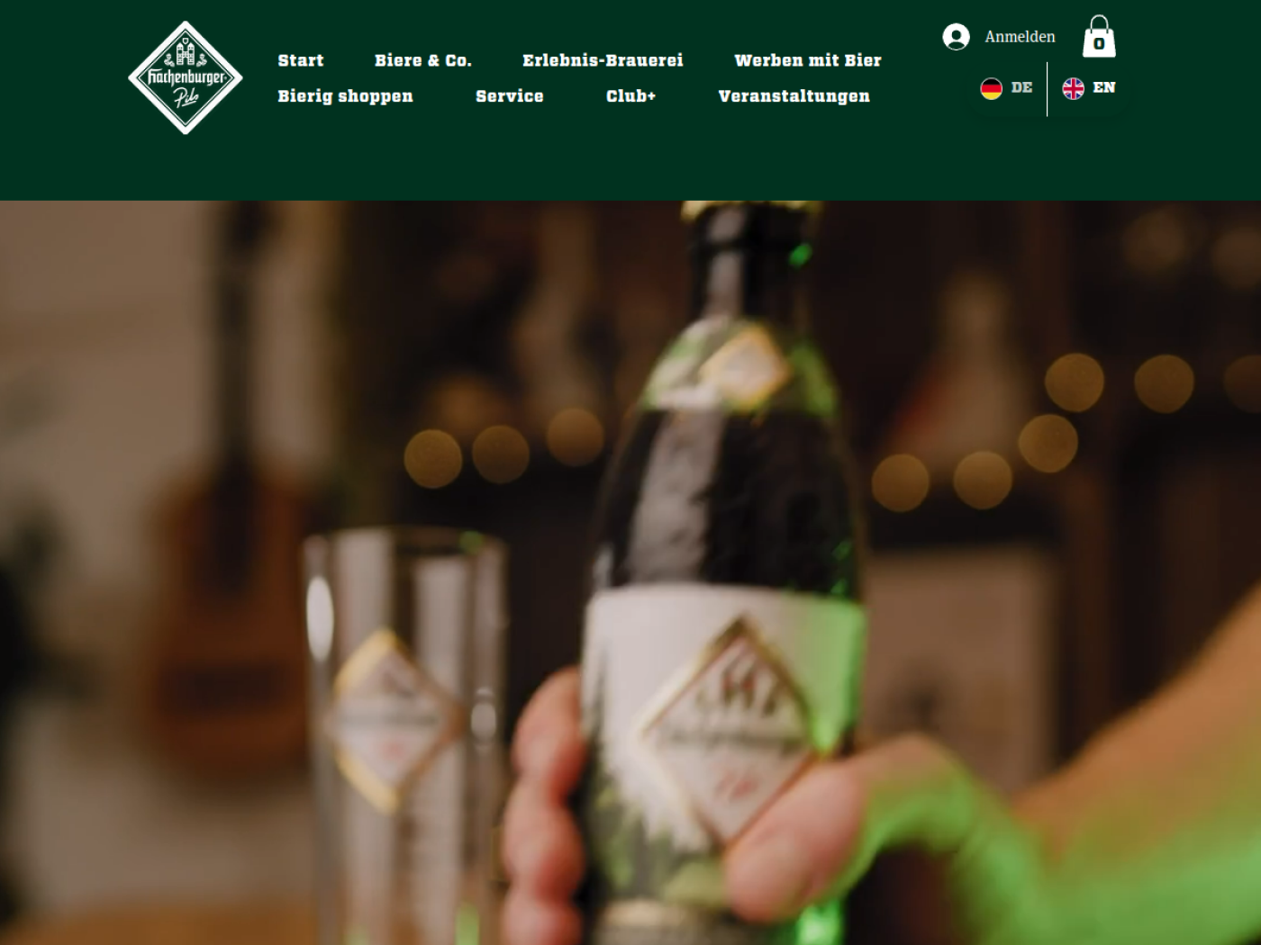 Website-Screenshot von Westerwald-Brauerei
